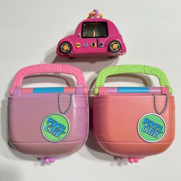 Lot of 3 Pixel Chix Toys | Love 2 Shop Purses and Car FLAWS - Picture 3 of 14